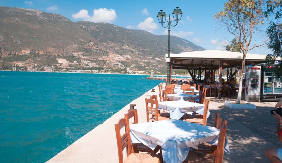 Village of Vasiliki on Ionian Island of Lefkas in Greece