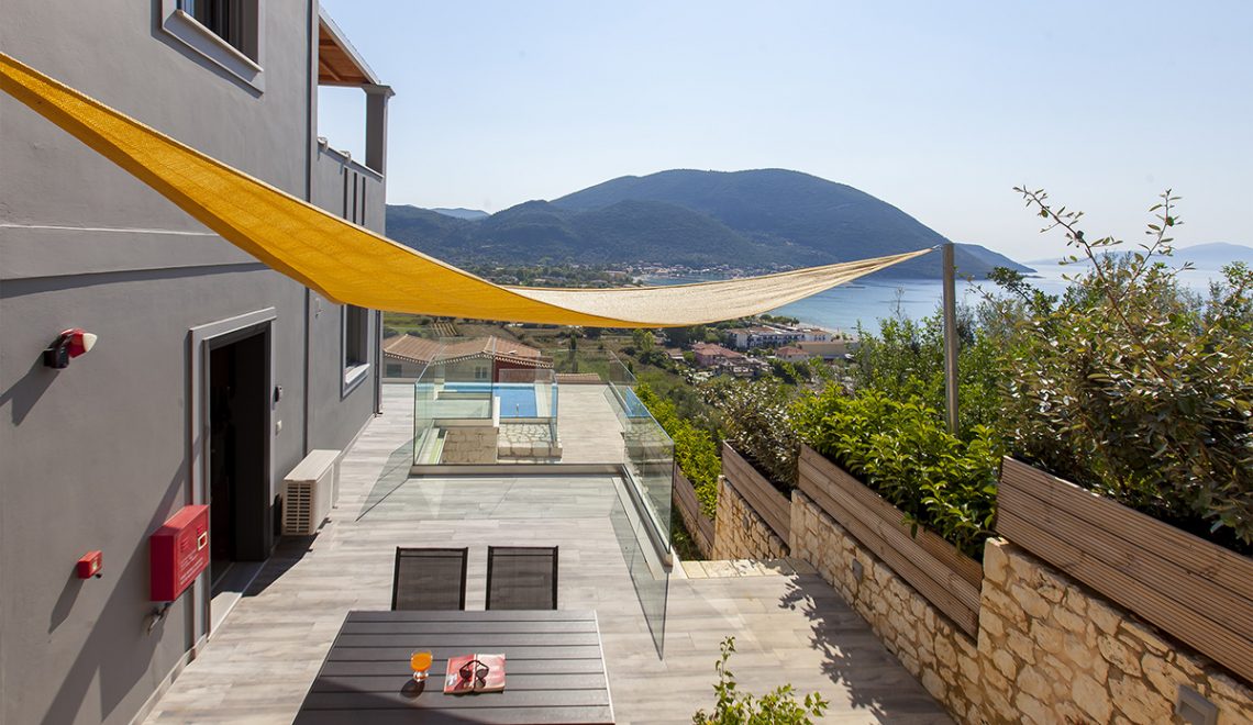 Villa Irene in vasiliki lefkada greece, the outdoor dining area