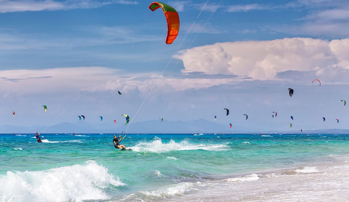 Kitesurfing in Lefkada isalnd Greece